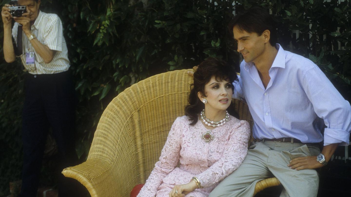 Gina Lollobrigida und ihr Sohn Andrea Milco Škofič