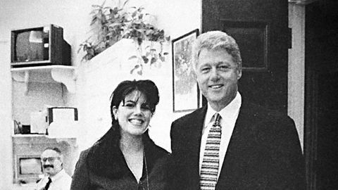 US-Präsident Bill Clinton und Praktikantin Monica Lewinsky im Weißen Haus