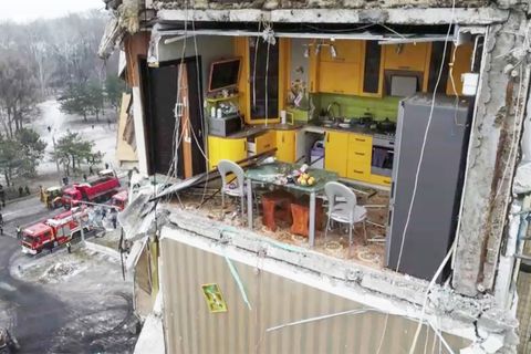 Ukraine: Gelbe Küche wird zum traurigen Symbol des Krieges