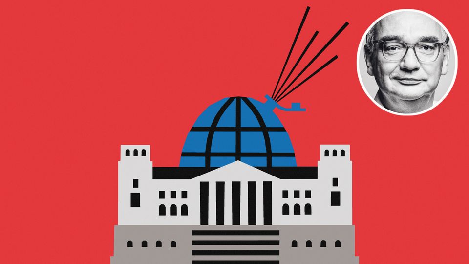 Nico Fried Kolumne Illustration Bundestag