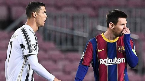 Damals traf Juventus Turin mit Ronaldo (l.) auf den FC Barcelona mit Messi und gewann 3:0.