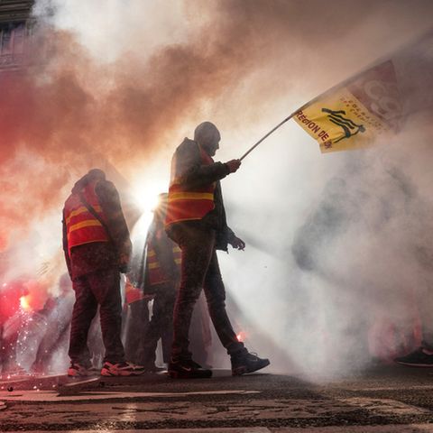 Protestler in Frankreich