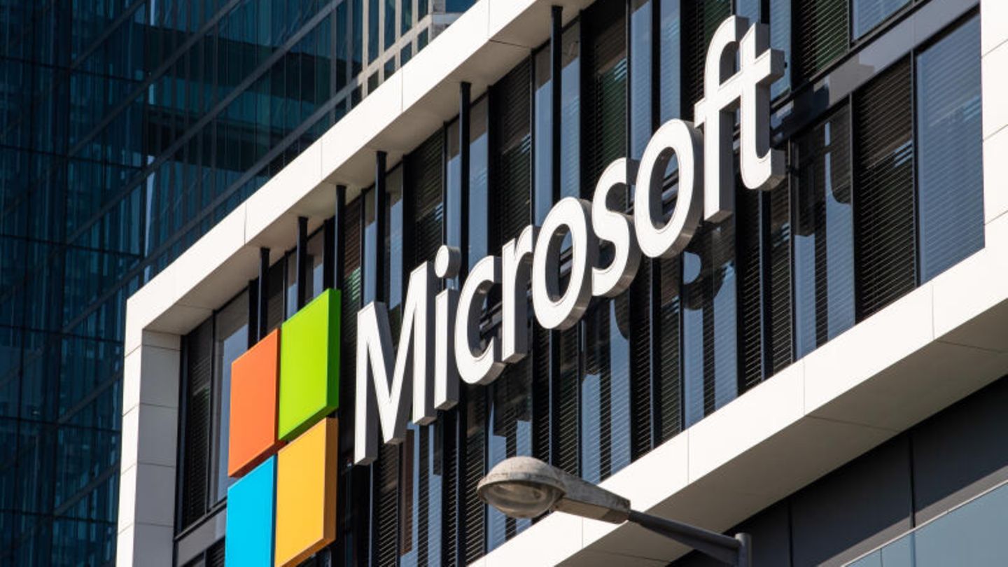 Das Logo von Microsoft