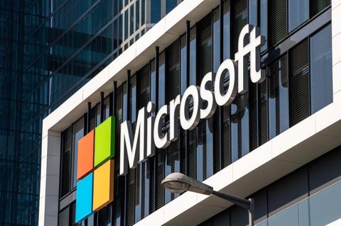 Das Logo von Microsoft