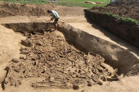 Das entdeckte Massengrab in Vráble-Ve'lke Lehemby