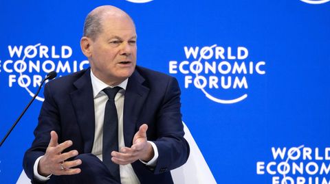 Olaf Scholz beim Weltwirtschaftsforum in Davos