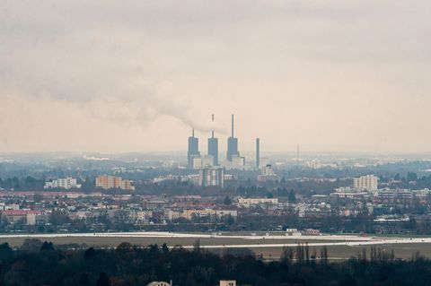 Stadtansicht von Berlin mit Kraftwerk