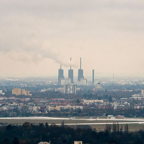 Stadtansicht von Berlin mit Kraftwerk