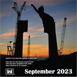 September  "Dieses Bild zeigt die berühmten Türme des John Day Damms. Nun, wenigstens bei uns sind sie berühmt."