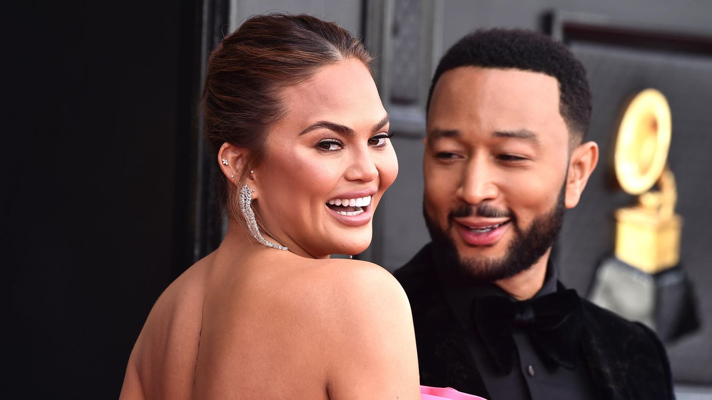 People of today: number three is here!  Chrissy Teigen and John Legend debut baby Esti