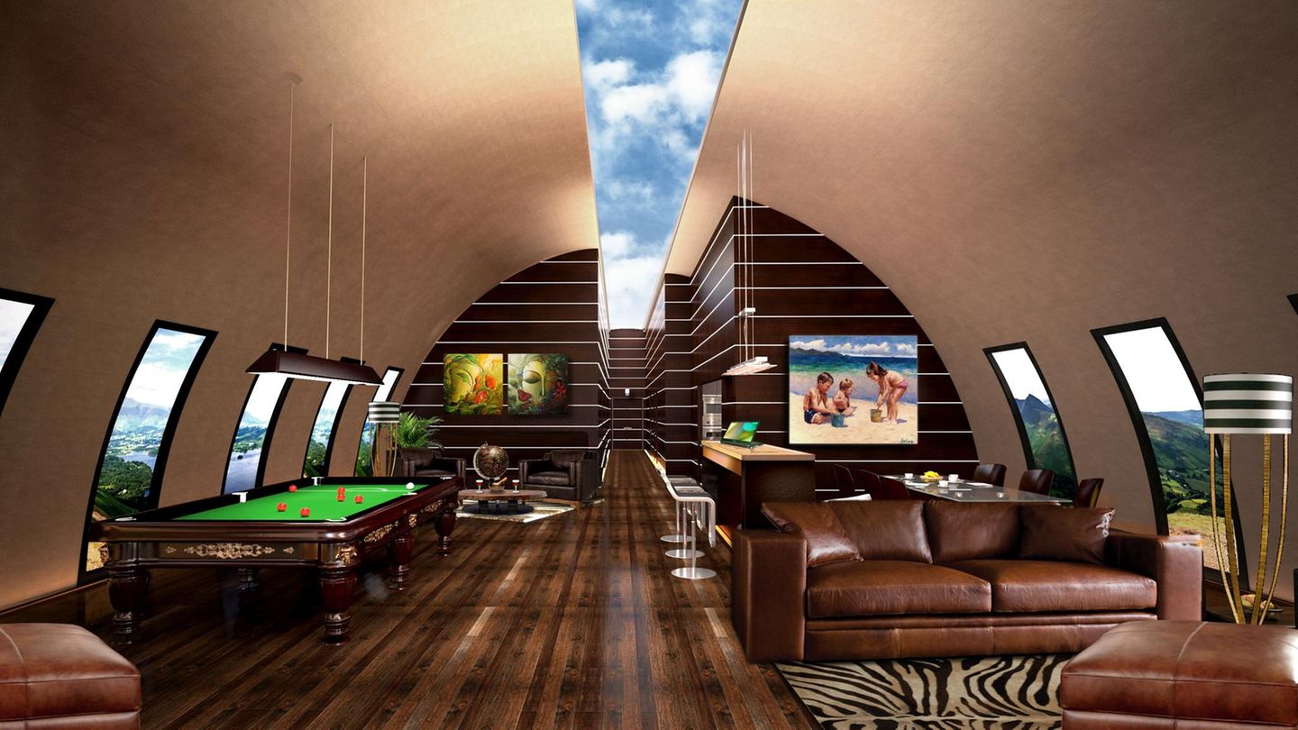 Vivos X-Point Bunker Innenansicht Render