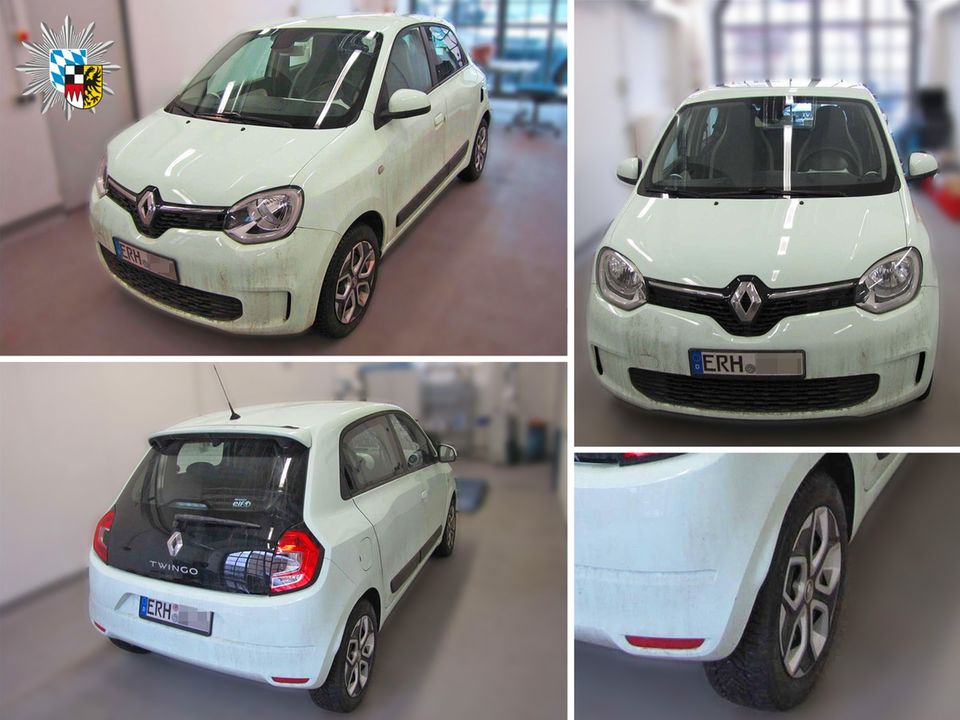 Die Polizei bittet unter anderem um Hinweise zu diesem mintgrünen Renault Twingo Die Polizei bittet unter anderem um Hinweise zu diesem mintgrünen Renault Twingo