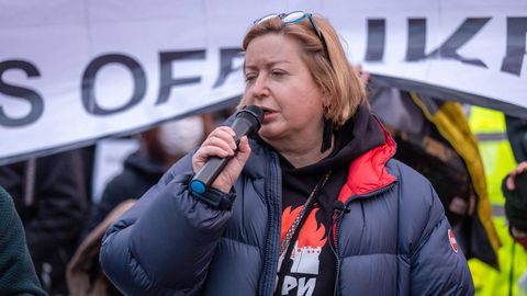 Menschenrechtsaktivistin und Journalistin Olga Romanowa in Berlin