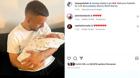 Vip News: Lukas Podolski ist zum dritten Mal Vater geworden