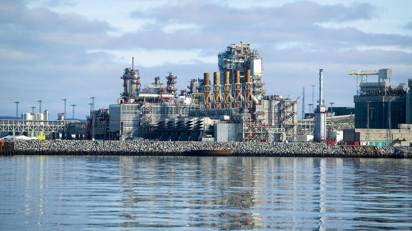 Erdgasraffinerie-Isel Melköy in Norwegen