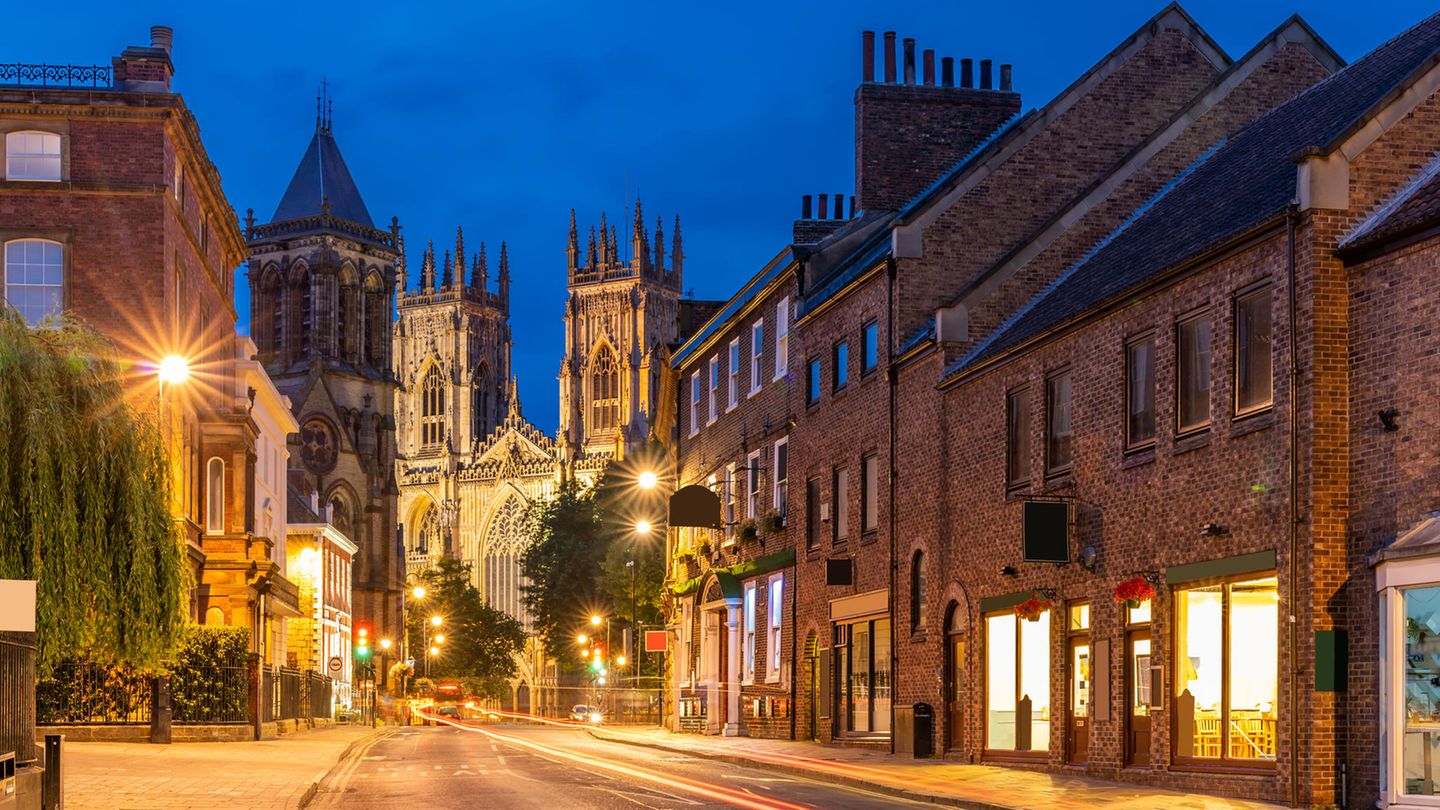 Stadtzentrum von York, Großbritannien