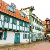 Fachwerkhäuser in Klaipėda , Litauen