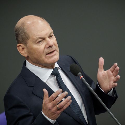 Olaf Scholz im Bundestag