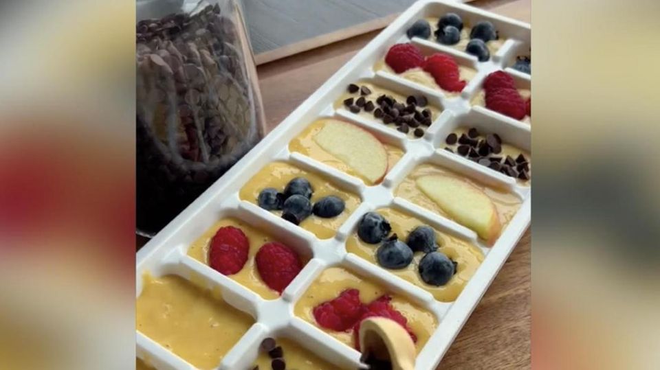 Eiswürfel-Pancakes