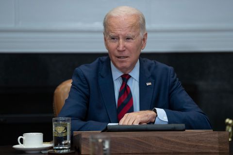 Joe Biden während eines Treffens im Weißen Haus in Washington