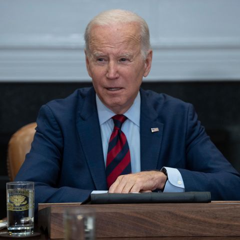 Joe Biden während eines Treffens im Weißen Haus in Washington