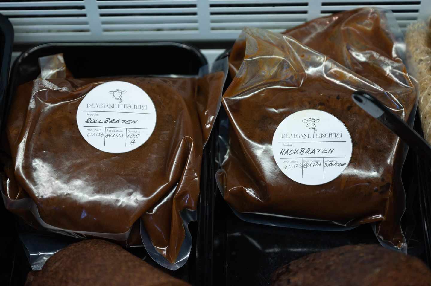 Hackbraten in Soße – allerdings ohne eine Faser Tierfleisch.