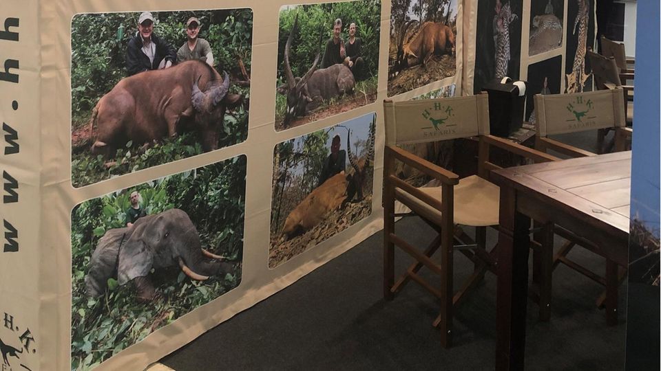 Auf der Messe "Jagd und Hund" werden auch Safaris angeboten, auf denen man Tiere töten kann.