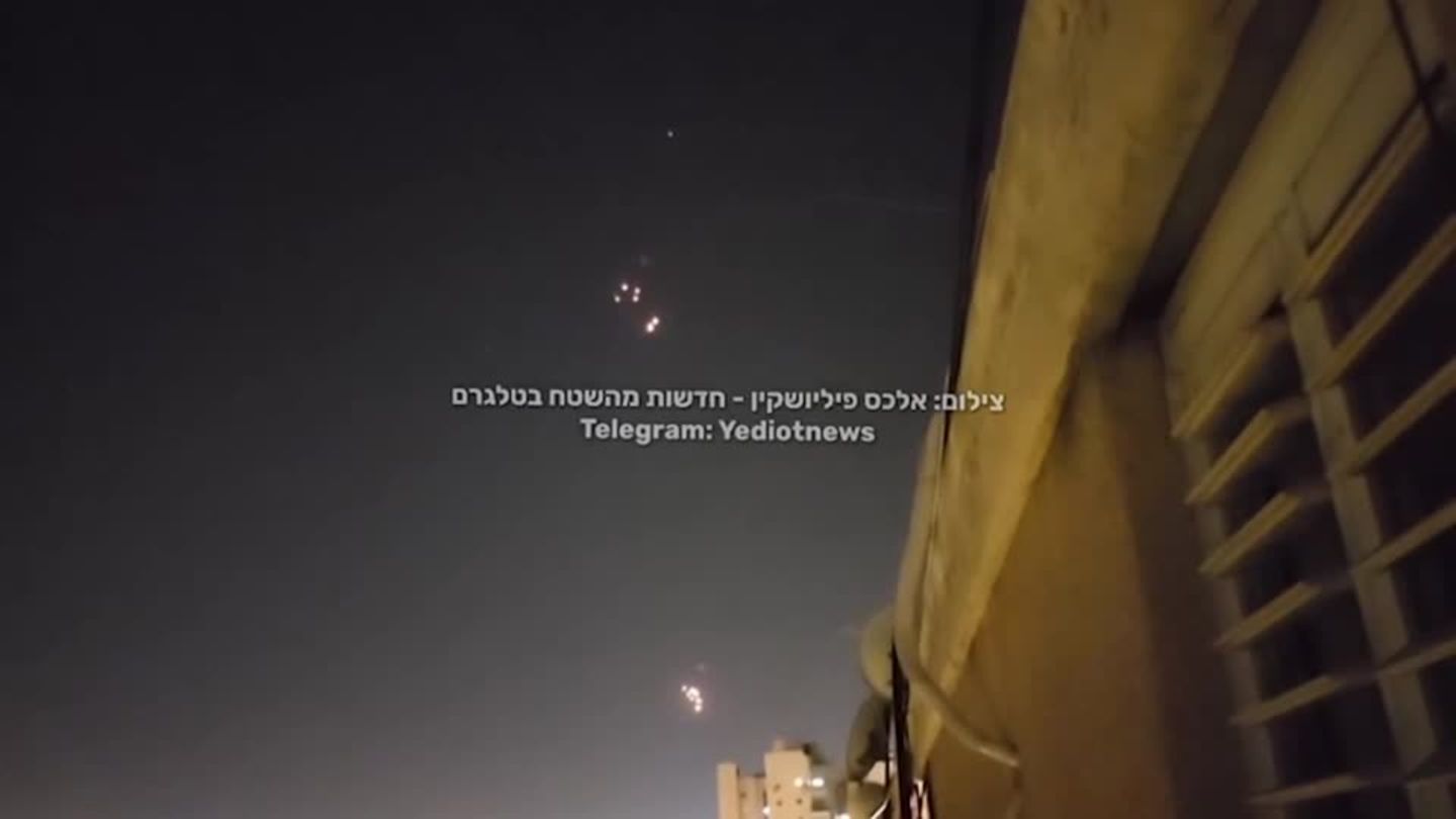 Video: Raketen aus dem Gazastreifen auf Israel abgefeuert