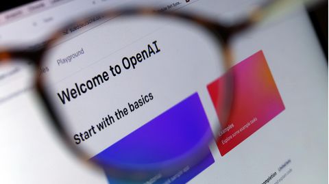 Die Homepage von ChatGPT