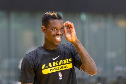 Dennis Schröder , deutscher Nationalmannschafts-Kapitän und Profi bei den Los Angeles Lakers
