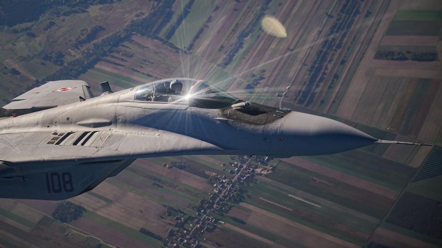 ampfjet vom Typ MiG-29
