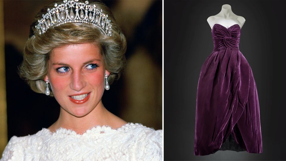 Vip News: Legendäres Samtkleid von Prinzessin Diana versteigert