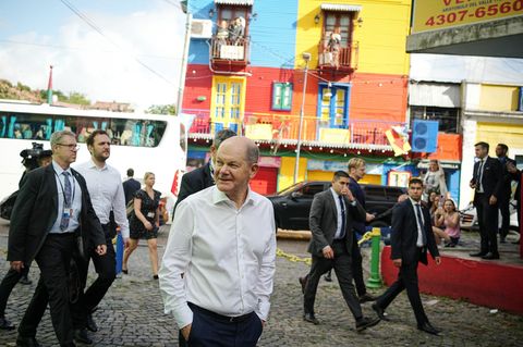 Olaf Scholz in Argentinien
