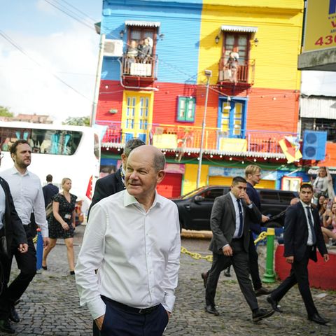 Olaf Scholz in Argentinien