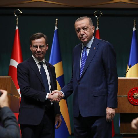 Recep Tayyip Erdoğa und Ulf Kristersson