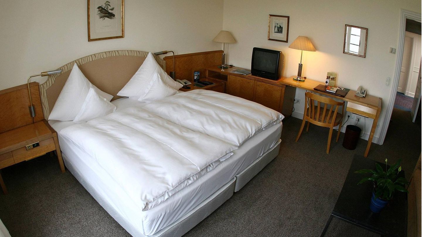 Blick in ein Hotelzimmer