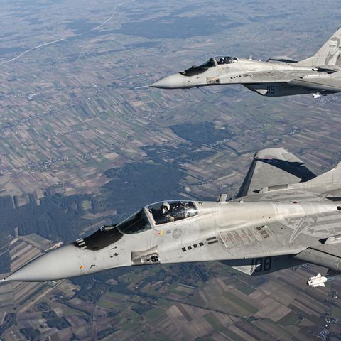 Die polnische Luftwaffe verfügt lauf offiziellen Angaben über 28 MiG-29