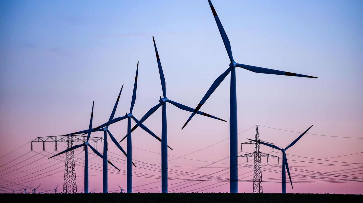 Windkraftanlagen in Sachsen Anhalt. 47 Prozent des Bruttostromverbrauchs wurde 2022 mit erneuerbaren Energien gedeckt
