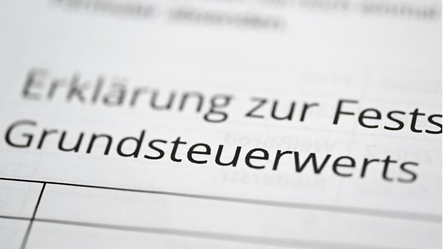 Ein Formular zur Angabe des Grundsteuerwerts für die Grundsteuer