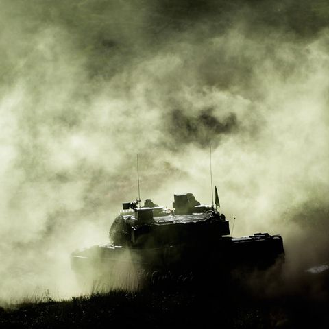 Ein Kampfpanzer Leopard 2