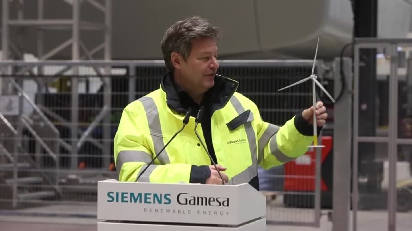 Video: Habeck besucht Windkraftanlagenhersteller