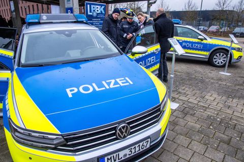 Polizeiautos in Mecklenburg-Vorpommern