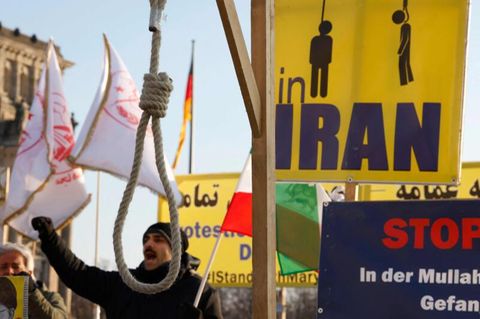 Proteste in Berlin gegen Iran regime