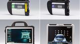 3. Preis: Fahrzeug-Diagnosesystem "Xentry Diagnosis"  Das Original-System (links) stammt von Mercedes-Benz und dient als Helfer bei der Reparatur und Wartung von Fahrzeugen. Die Fälschung rechts landete wegen der Verletzung der Marken "Mercedes-Benz" und "Xentry" sowie widerrechtlicher Nutzung des Mercedes-Sterns vor dem Landgericht Stuttgart. Gefälschte Fahrzeugdiagnosesysteme stellten zudem laut "Aktion Plagiarius" ein Sicherheitsproblem dar.
