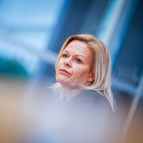 Bundesinnenministerin Nancy Faeser (SPD)