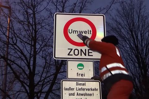 Video: Diesel-Fahrverbot in München in Kraft