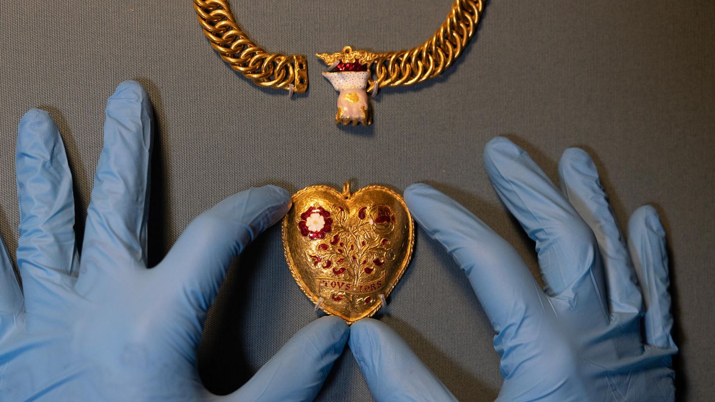 Heinrich VIII. und Katharina von Aragón: Diese Kette lag vermutlich Jahrhunderte in der Erde von Mittelengland – jetzt soll ein Vierjähriger von ihr profitieren