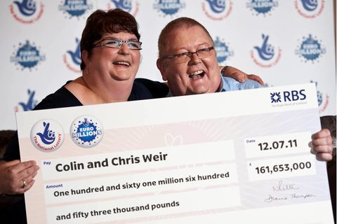 Lotto-Gewinner Colin Weir mit seiner Frau