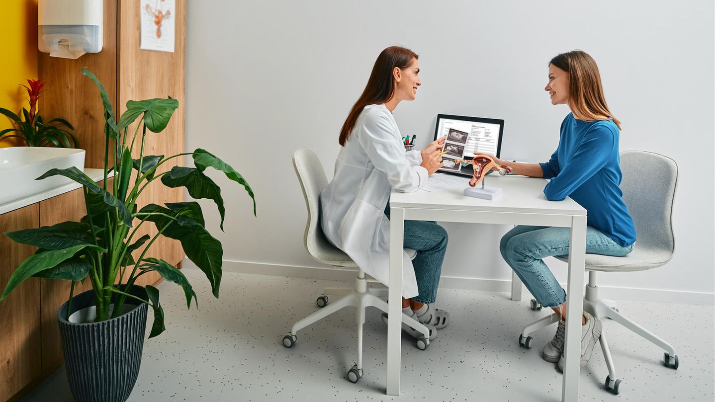 Ärtzin im Gespräch mit Patientin