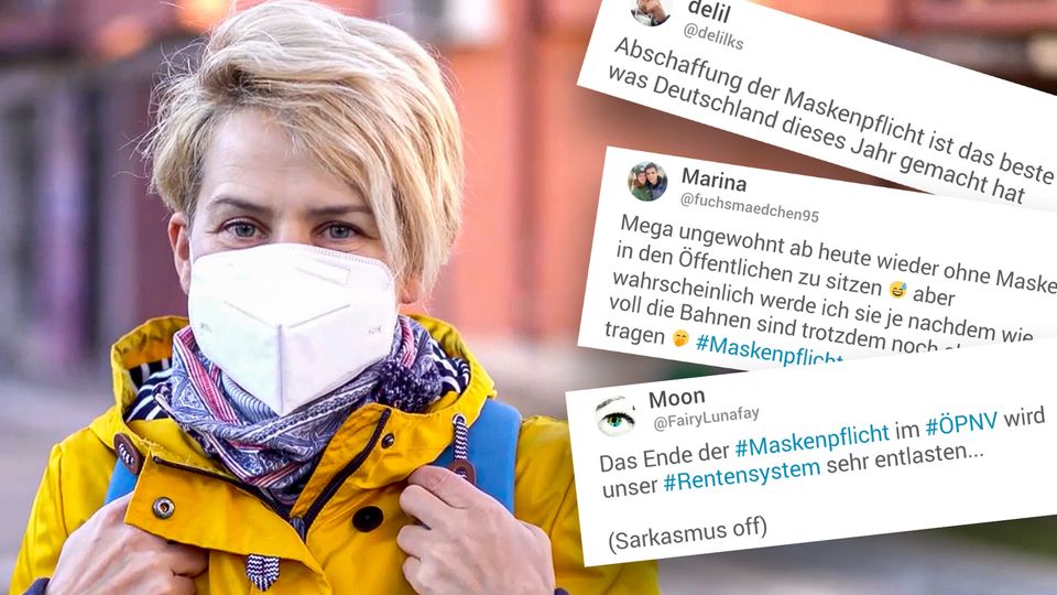 "Wird unser Rentensystem sehr entlasten": Twitter-Nutzer reagieren auf das Ende der Maskenpflicht "Wird unser Rentensystem sehr entlasten": Twitter-Nutzer reagieren auf das Ende der Maskenpflicht